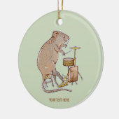 Quokka Spelen Drums Keramisch Ornament (Links)