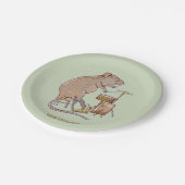 Quokka Spelen Drums Papieren Bordje (Gekanteld)