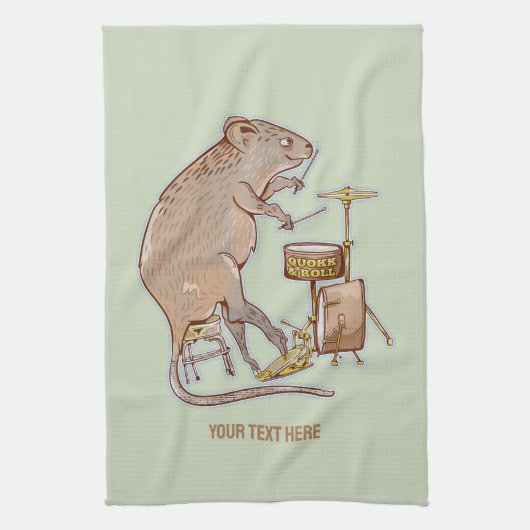 Quokka Spelen Drums Theedoek (Verticaal)