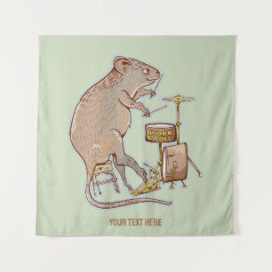 Quokka Spelen Drums Wandkleed