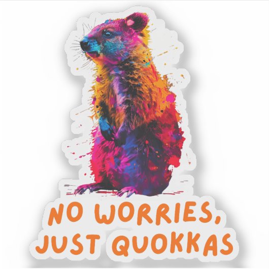 Quokka Sticker (Voorkant)
