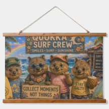 Quokka Surf Crew Lachende Surf Zonne Strand Vibes