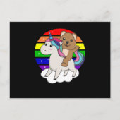 Quokka Unicorn Rainbow Animals Quokkas Unicorns Briefkaart (Voorkant)