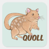 Quol Vierkante Sticker (Voorkant)