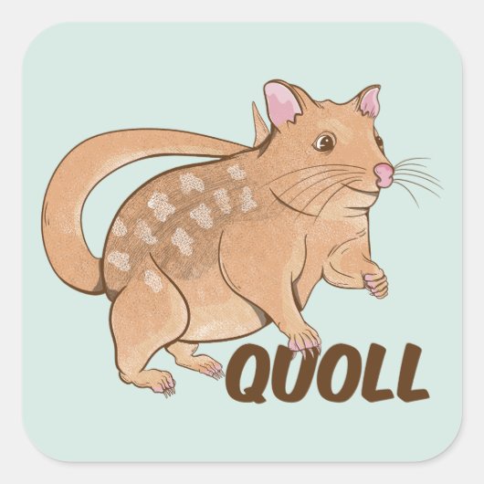 Quol Vierkante Sticker (Voorkant)