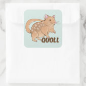 Quol Vierkante Sticker (Tas)