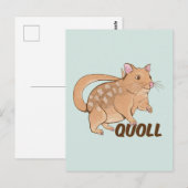 Quoll Australian Marsupial Briefkaart (Voorkant / Achterkant)