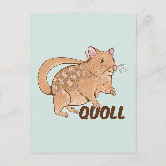 Quoll Australian Marsupial Briefkaart (Voorkant)