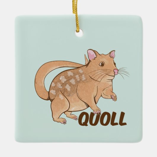 Quoll Australian Marsupial Keramisch Ornament (Voorkant)