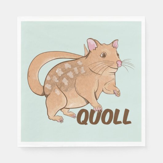 Quoll Australian Marsupial Servet (Voorkant)