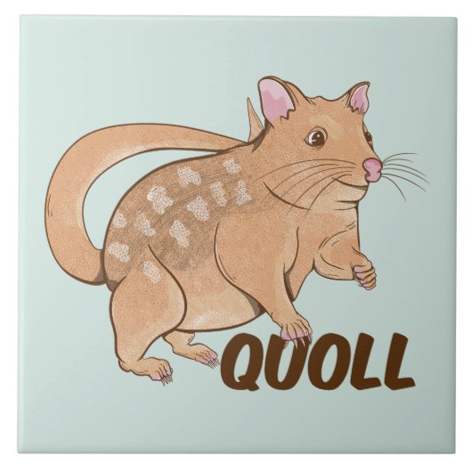 Quoll Australian Marsupial Tegeltje (Voorkant)