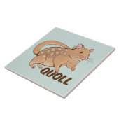 Quoll Australian Marsupial Tegeltje (Zijkant)