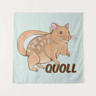 Quoll Australian Marsupial Wandkleed