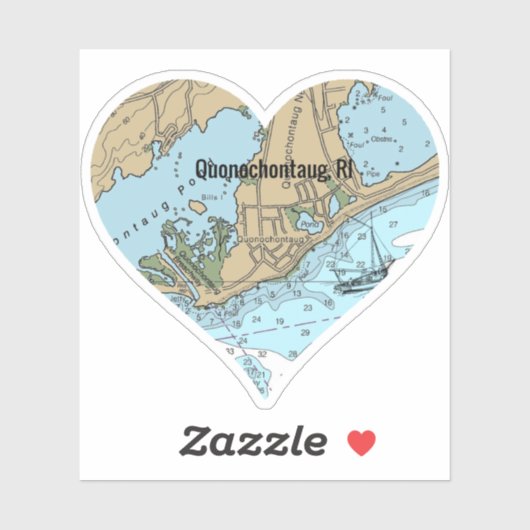 Quonochontaug Rhode Island Sticker (Vel)