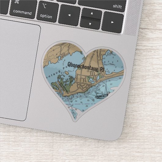 Quonochontaug Rhode Island Sticker (Detail)