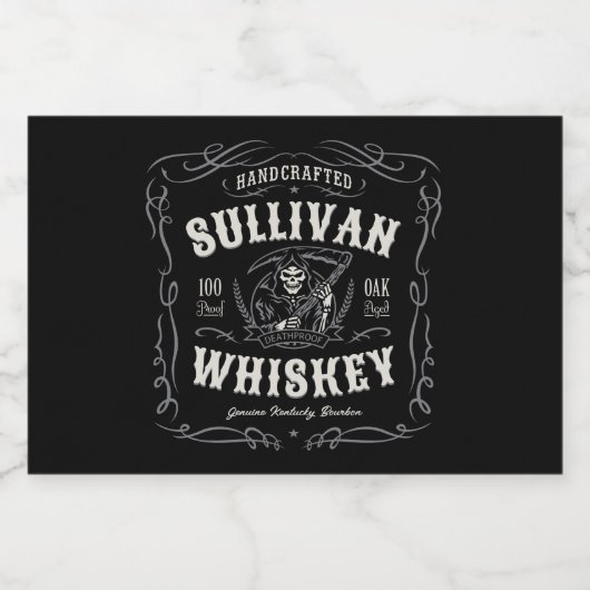  quor ADD-NAAM Oude roermachine Likeurfles Etiket (Enkel label)