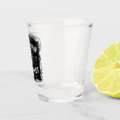  quor ADD-NAAM Oude roermachine Shot Glas (Rechts)