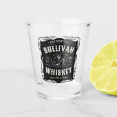  quor ADD-NAAM Oude roermachine Shot Glas (Voorkant)