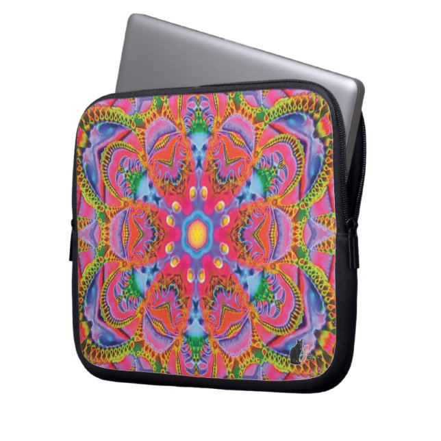 Quorum Kaleidoscoop Laptop Sleeve (Voorkant Links)