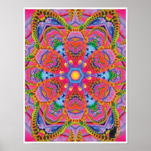 Quorum Kinetic Collage Kaleidoscoop Poster (Voorkant)
