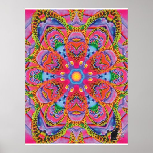 Quorum Kinetische Collage Kaleidoscoop Poster (Voorkant)