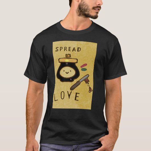 &quot;Spread liefde&quot; marmietontwerp Classic T T-shirt (Voorkant)