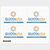 Quota USA - RectSticker Rechthoekige Sticker (Vel)