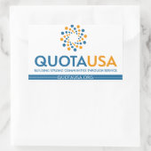 Quota USA - RectSticker Rechthoekige Sticker (Tas)