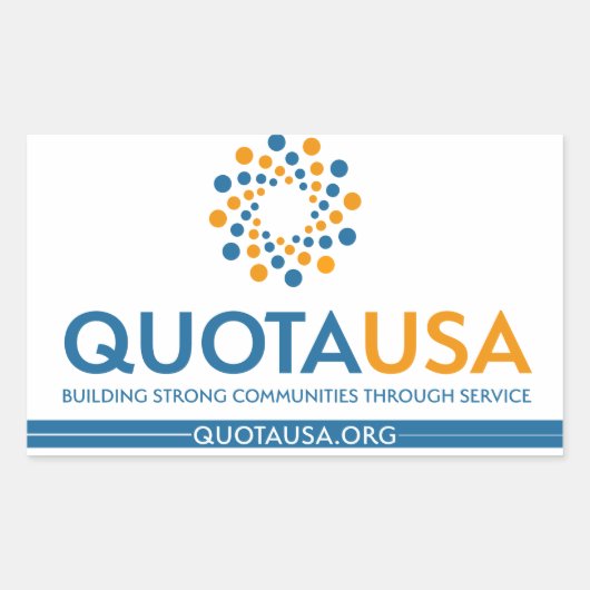 Quota USA - RectSticker Rechthoekige Sticker (Voorkant)