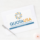 Quota USA - RectSticker Rechthoekige Sticker (Envelop)