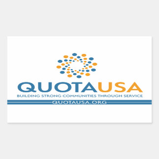 Quota USA - RectSticker Rechthoekige Sticker