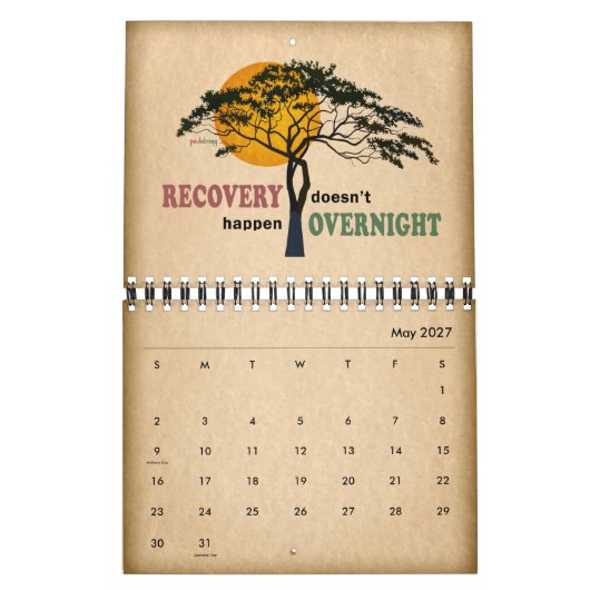 Quota voor herstel, Inspirerend slogans, 12 stappe Kalender (Mei 2027)