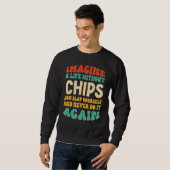 Quota voor voedselchips voor chips trui (Voorkant volledig)