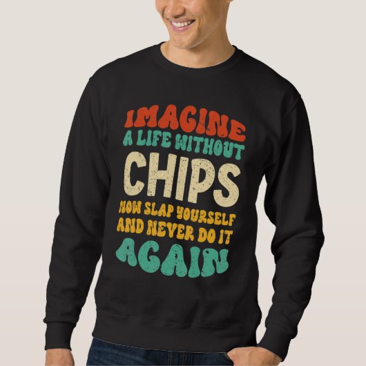 Quota voor voedselchips voor chips trui (Voorkant)