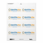 Quota VS-labels Etiket (Full Sheet)