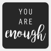 Quotable III Vierkante Sticker (Voorkant)