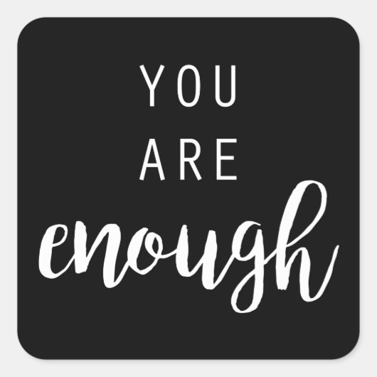 Quotable III Vierkante Sticker (Voorkant)