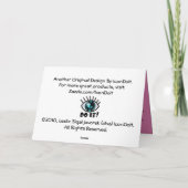 Quotable Sugar Plum Fairy - Gepersonaliseerd Feestdagen Kaart (Achterkant)