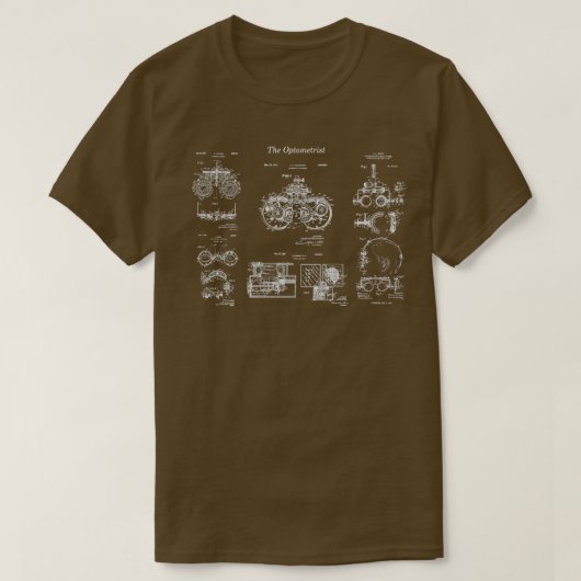 quotDe Optometristquot Patent Prints Comb T-shirt (Design voorkant)