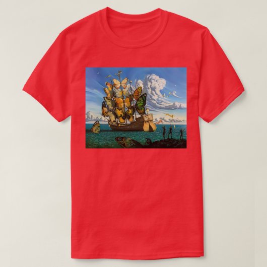 QuotDeparture of Winged Shipquot by Vladamir Kush T-shirt (Design voorkant)