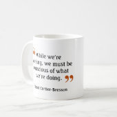 Quote 7 dubbele lens camera van beroemde fotograaf koffiemok (Voorkant links)