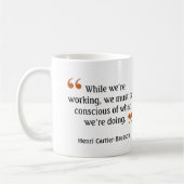 Quote 7 dubbele lens camera van beroemde fotograaf koffiemok (Links)