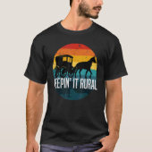Quote amish met paard en buggy houden het echt r t-shirt (Voorkant)