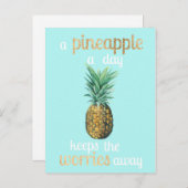 Quote anananananas briefkaart (Voorkant / Achterkant)