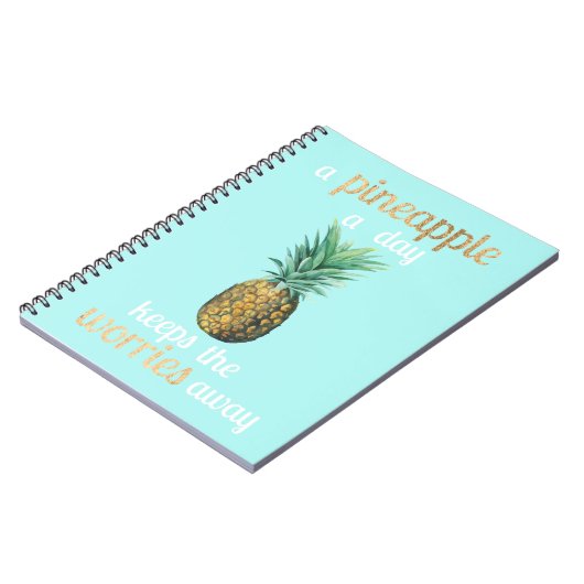 Quote anananananas notitieboek (Linkerzijde)