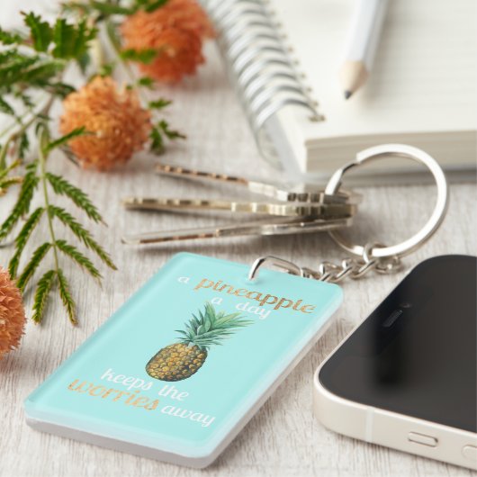 Quote anananananas sleutelhanger (Voorkant Rechts)