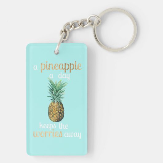 Quote anananananas sleutelhanger (achterkant)