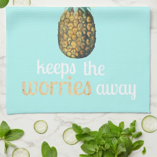 Quote anananananas theedoek (Gevouwen)