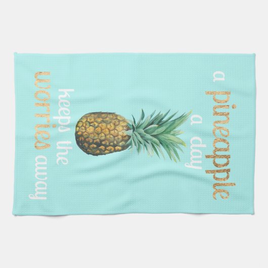 Quote anananananas theedoek (Horizontaal)