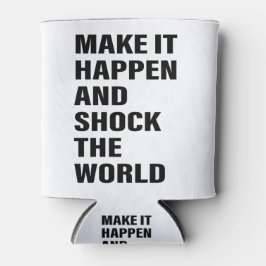 Quote Art Succes Leven Tips Motivatie kunst Word Blikjeskoeler